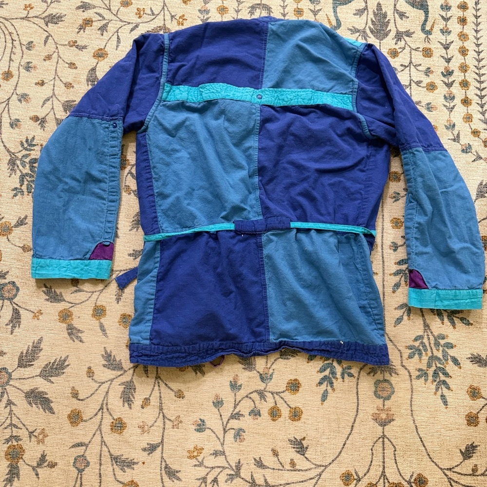 1980s Vintage Reversible Patchwork Jacket Nepal S… - image 5